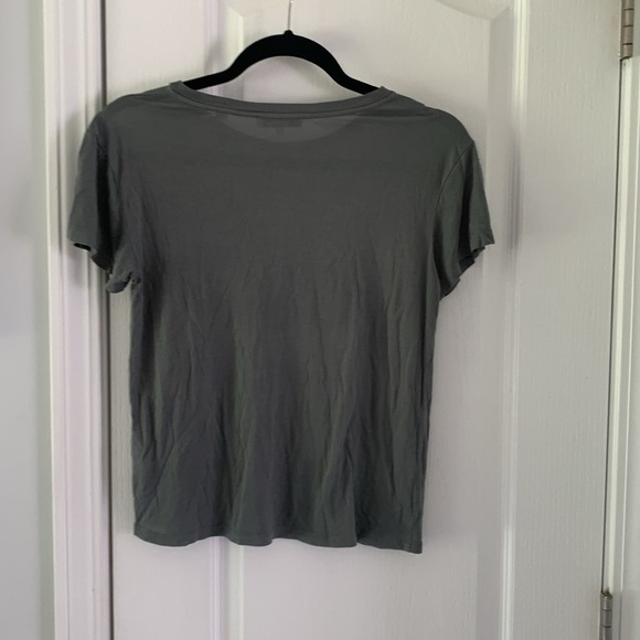 Vince olive gray green tee shirt top silky flowing fabric size XS‎ - Picture 5 of 7